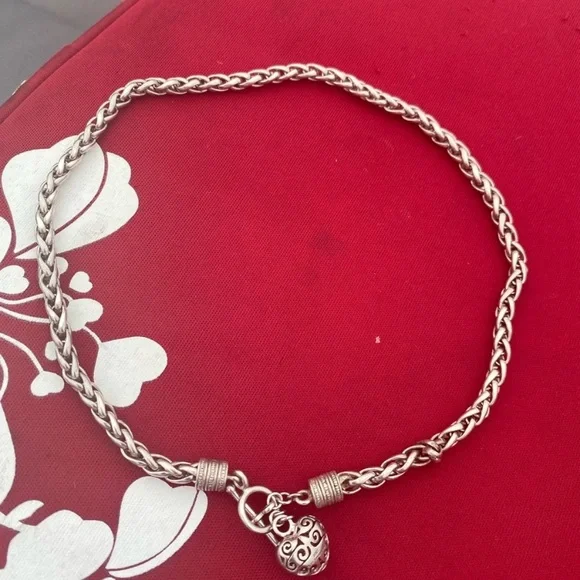 Authentic John Hardy Elegant Silver 925 Heart
Charm braided chain with necklace. - Picture 2 of 10